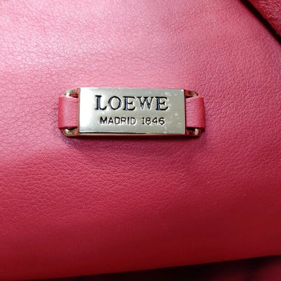 213303AQ (C4) Loewe Shoulder Bag Red Leather - Picture 8 of 9